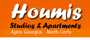 Corfu accommodation, HOUMIS - Rooms and apartments, Agios Georgios - North Corfu
